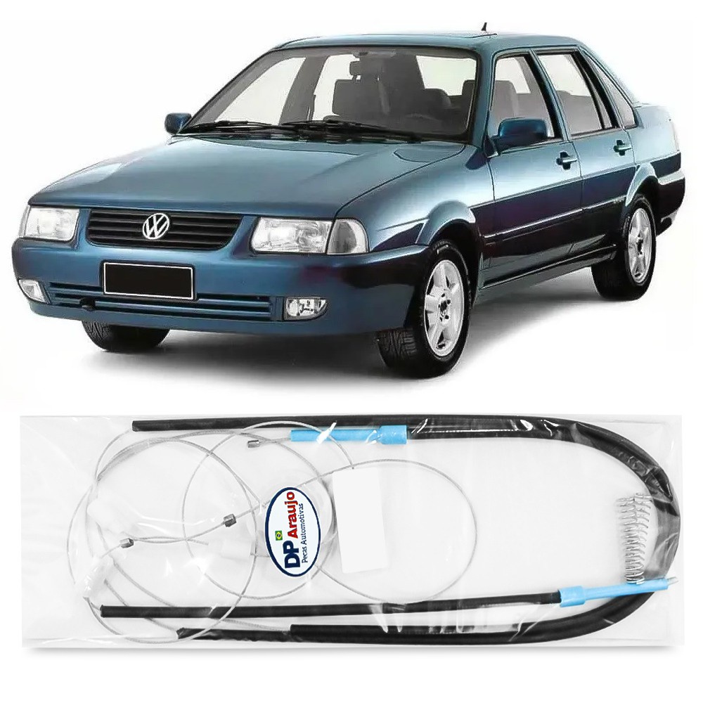 Kit Reparo Maquina Vidro Eletrico Dianteiro Santana 1998 1999 2000 2001 2002 2003 2004 2005 2006 Para Maquina Motor Bosch