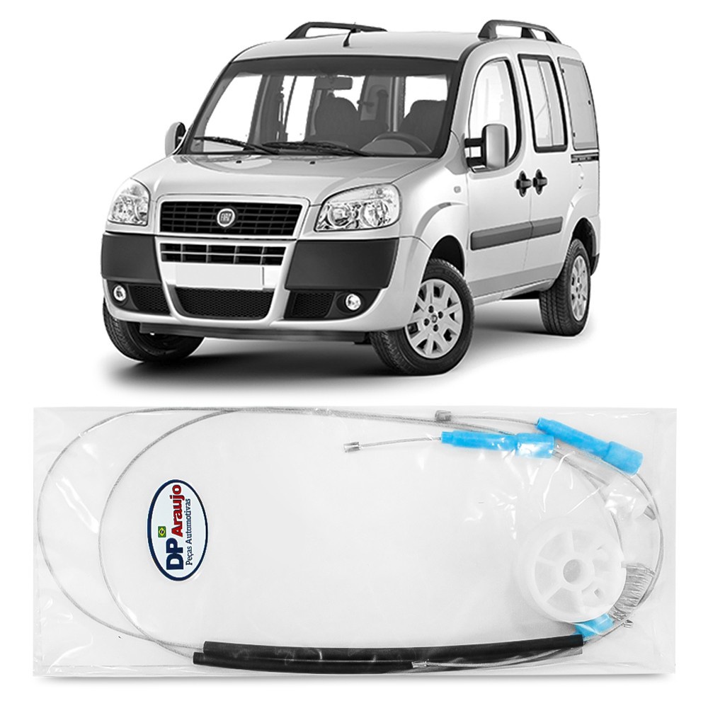 Kit Reparo Maquina Vidro Eletrico Doblo 2001 02 03 04 05 06 07 08 09 10 11 12 13 2014 Cabo Dianteiro Para Motor Brose