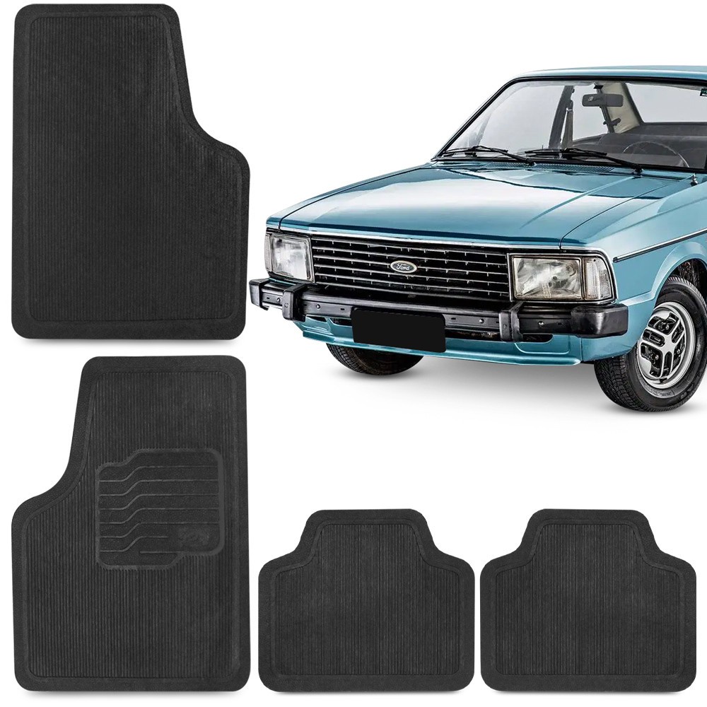 Jogo Tapete de Borracha Para Corcel 2 1977 A 1980 Ford 100% Reciclavel 4 Peças
