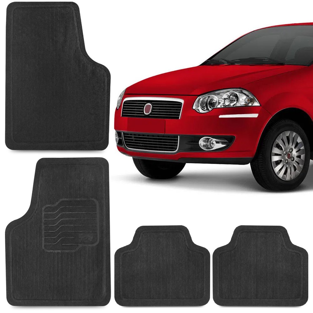 Jogo Tapete de Borracha Para Siena 1997 A 2011 Fiat 100% Reciclavel 4 Peças
