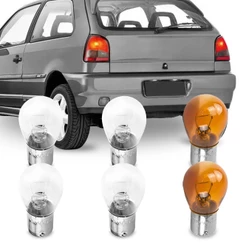 Jogo 6 Lampadas Comum Para Lanterna Traseira Gol Bola G2 1995 1996 1997 1998 1999