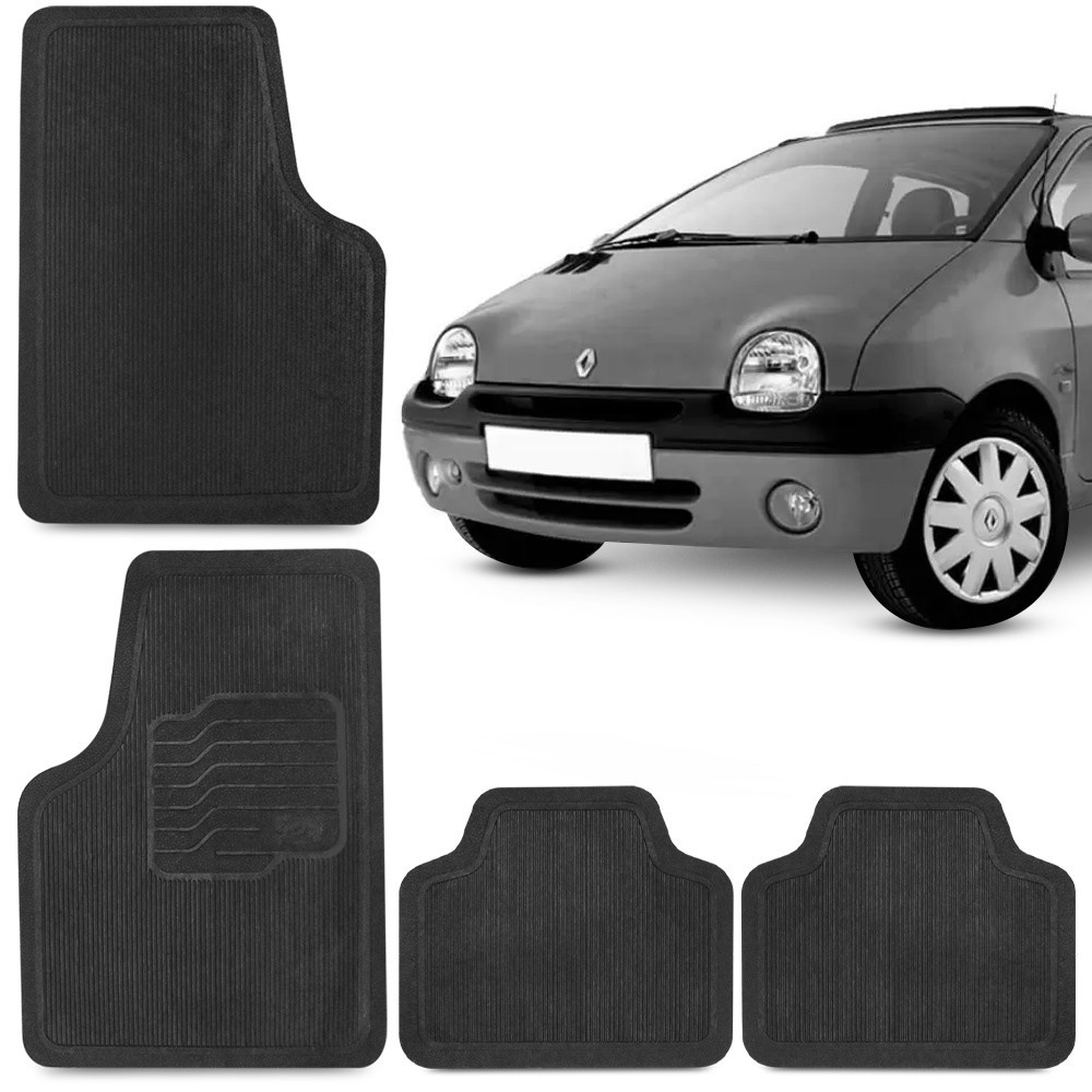 Jogo Tapete de Borracha Para Twingo 1993 A 2002 Renault 100% Reciclavel 4 Peças
