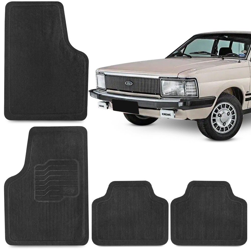 Jogo Tapete de Borracha Para Belina 2 1978 A 1980 Ford 100% Reciclavel 4 Peças