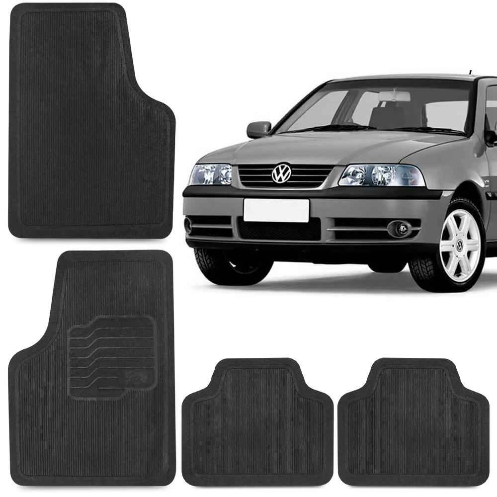 Jogo Tapete de Borracha Para Gol G3 2000 A 2005 Volkswagen 100% Reciclavel 4 Peças