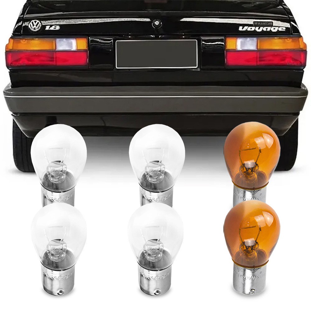 Jogo 6 Lampadas Comum Para Lanterna Voyage Quadrado 1991 1992 1993 1994 1995