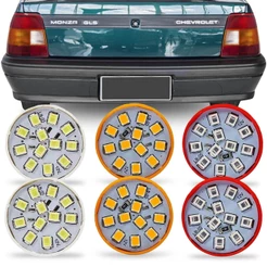 Kit 6 Lampadas de Led Para Lanterna Traseira Monza Tubarao 1991 1992 1993 1994 1995 1996