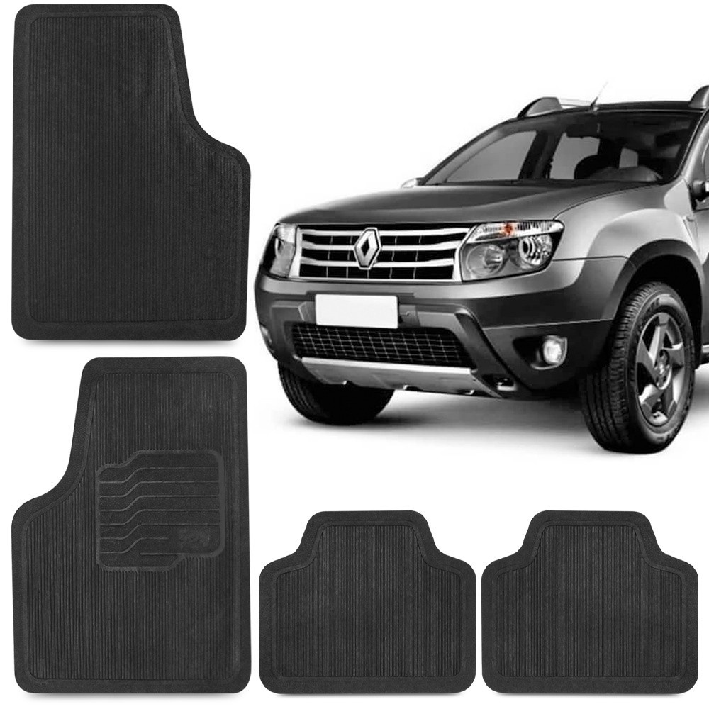 Jogo Tapete de Borracha Para Duster 2011 A 2015 Renault 100% Reciclavel 4 Peças