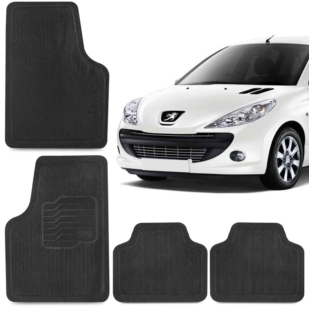Jogo Tapete de Borracha Para Peugeot 207 100% Reciclavel 4 Peças