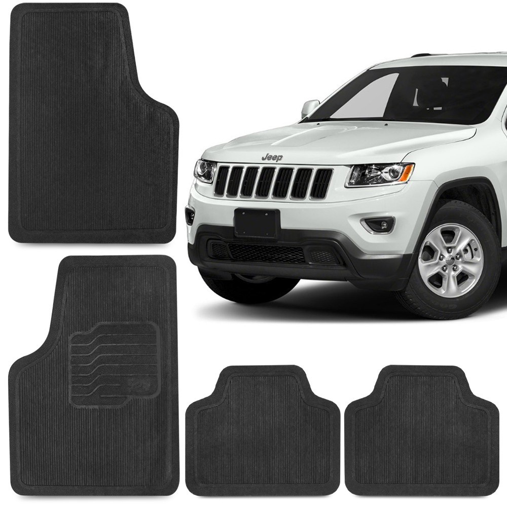 Jogo Tapete de Borracha Para Jeep Grand Cherokee 100% Reciclavel 4 Peças