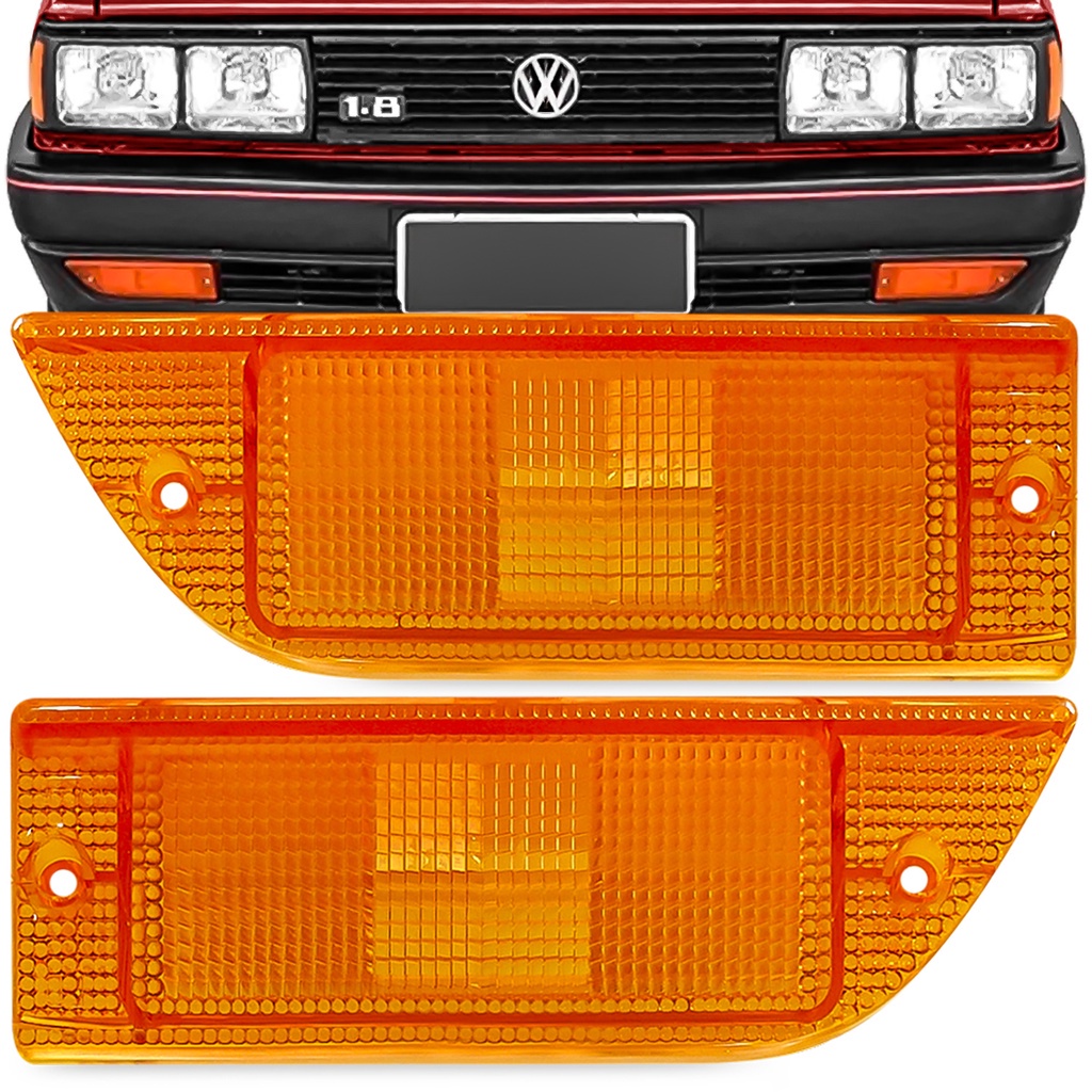 Par Lente Lanterna Dianteira Passat 1985 1986 1987 1988 Pointer Gts Village Ambar