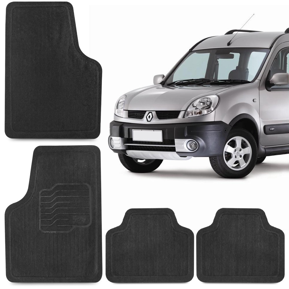 Jogo Tapete de Borracha Para Kangoo 1997 A 2007 Renault 100% Reciclavel 4 Peças