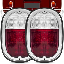 Par Lanterna Traseira Kombi 1963 A 1974 Sinaleira Cristal