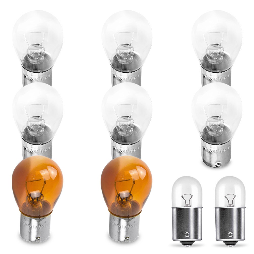 Kit Lampada Para Farol e Lanterna Traseira Corsa Wind 2 Portas 1994 95 96 97 98 1999 Comum Halogena Jogo — imagem 2 de 2
