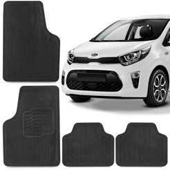 Jogo Tapete de Borracha Para Picanto 2007 A 2016 100% Reciclavel 4 Peças