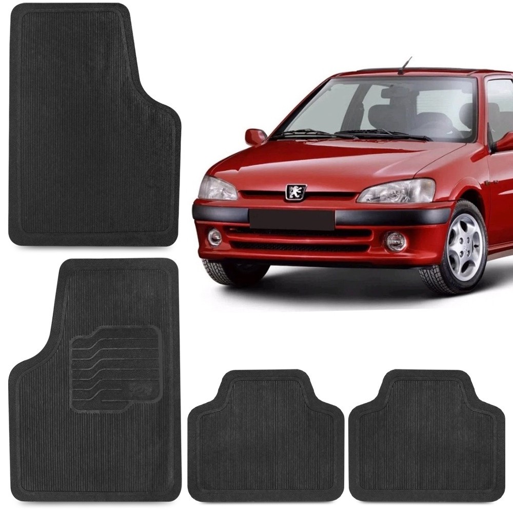 Jogo Tapete de Borracha Para Peugeot 106 1991 A 1999 100% Reciclavel 4 Peças