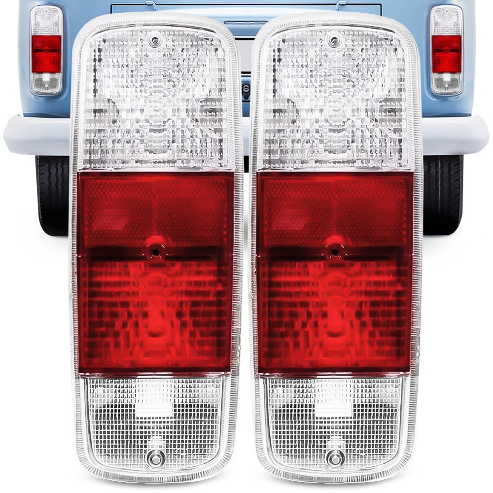 Par Lanterna Traseira Kombi Clipper 1976 A 2012 Sinaleira Cristal