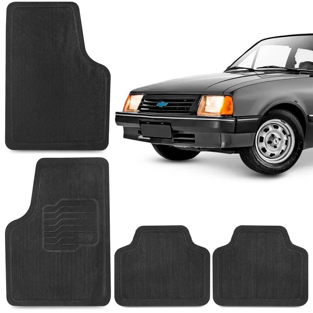 Jogo Tapete de Borracha Para Chevette Chevrolet Gm 100% Reciclavel 4 Peças