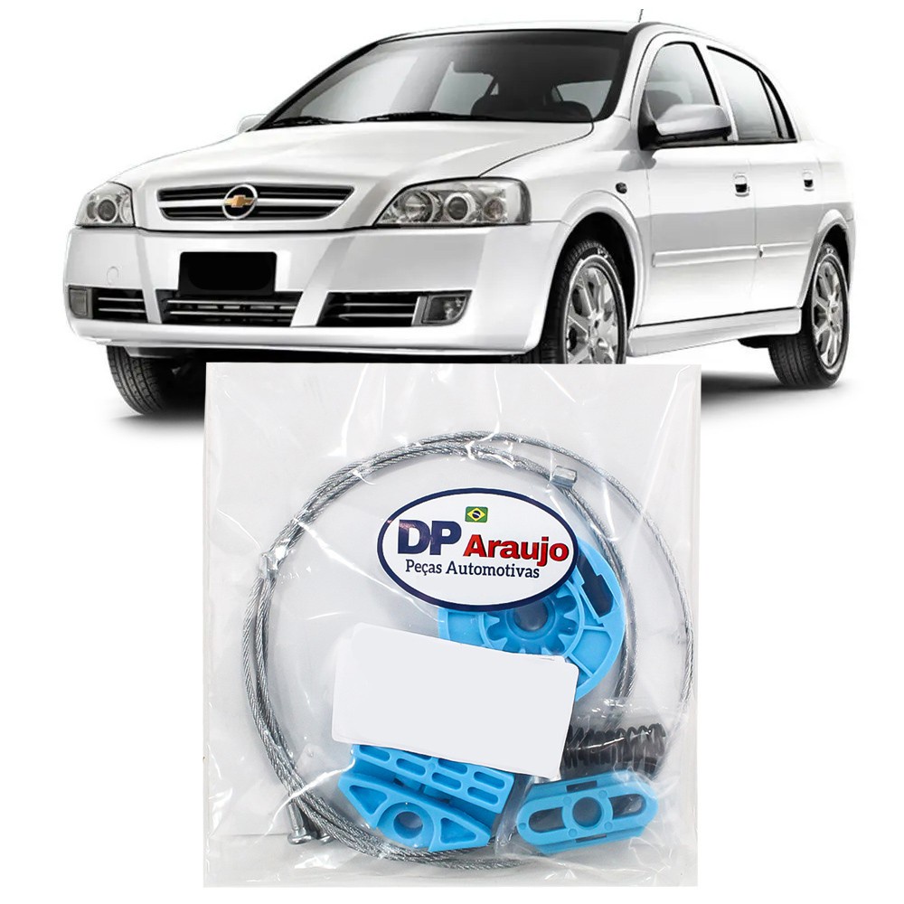 Kit Reparo Maquina Vidro Eletrico Astra Hatch Sedan 1999 00 01 02 03 04 05 06 07 08 09 10 11 12 2013 Cabo Traseira