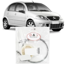 Kit Reparo Maquina Vidro Eletrico Citroen C3 2010 2011 2012 2013 Cabo Dianteiro