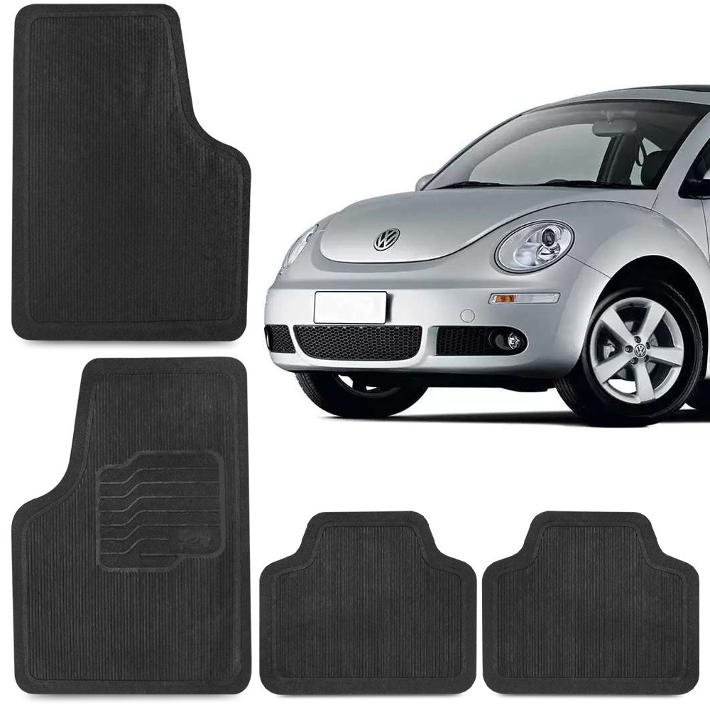 Jogo Tapete de Borracha Para New Beetle 2007 A 2010 Volkswagen 100% Reciclavel 4 Peças