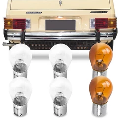 Jogo 6 Lampadas Comum Para Lanterna Traseira Brasilia 1978 1979 1980 1981