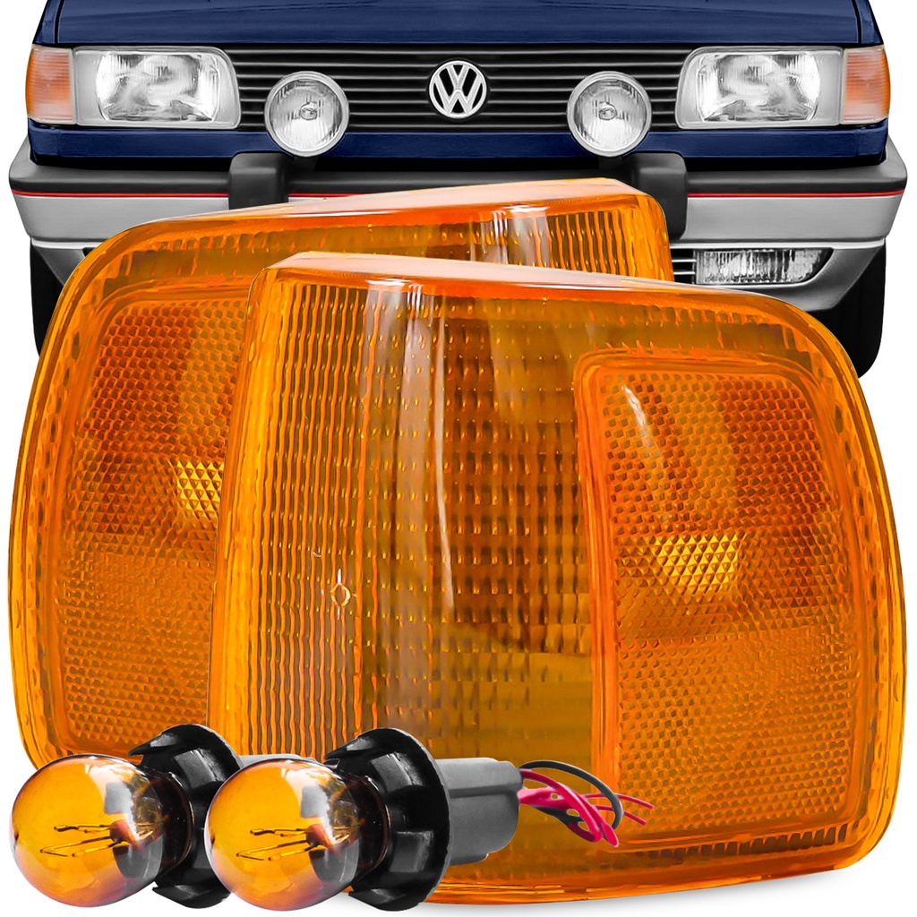 Kit Lanterna Diant Pisca Gol Parati Saveiro Voyage 1991 A 1994 Ambar Encaixe Arteb Soquete Lampada 2 Polo Meia Luz Seta