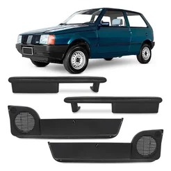 Kit Porta Objetos Porta Treco Uno 1985 A 2013 + Apoio De Braço Puxador De Porta