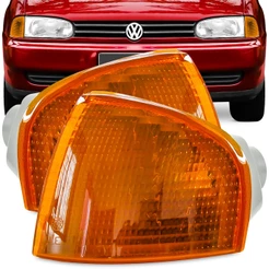 Par Lanterna Dianteira Gol Parati Saveiro G2 1995 A 1999 Pisca Seta Ambar Encaixe Arteb