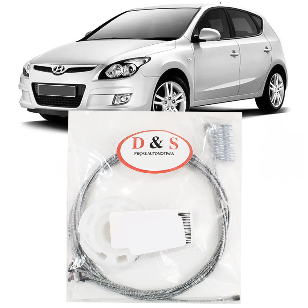 Kit Reparo Maquina Vidro Eletrico Hyundai I30 2009 2010 2011 2012 Cabo Dianteiro