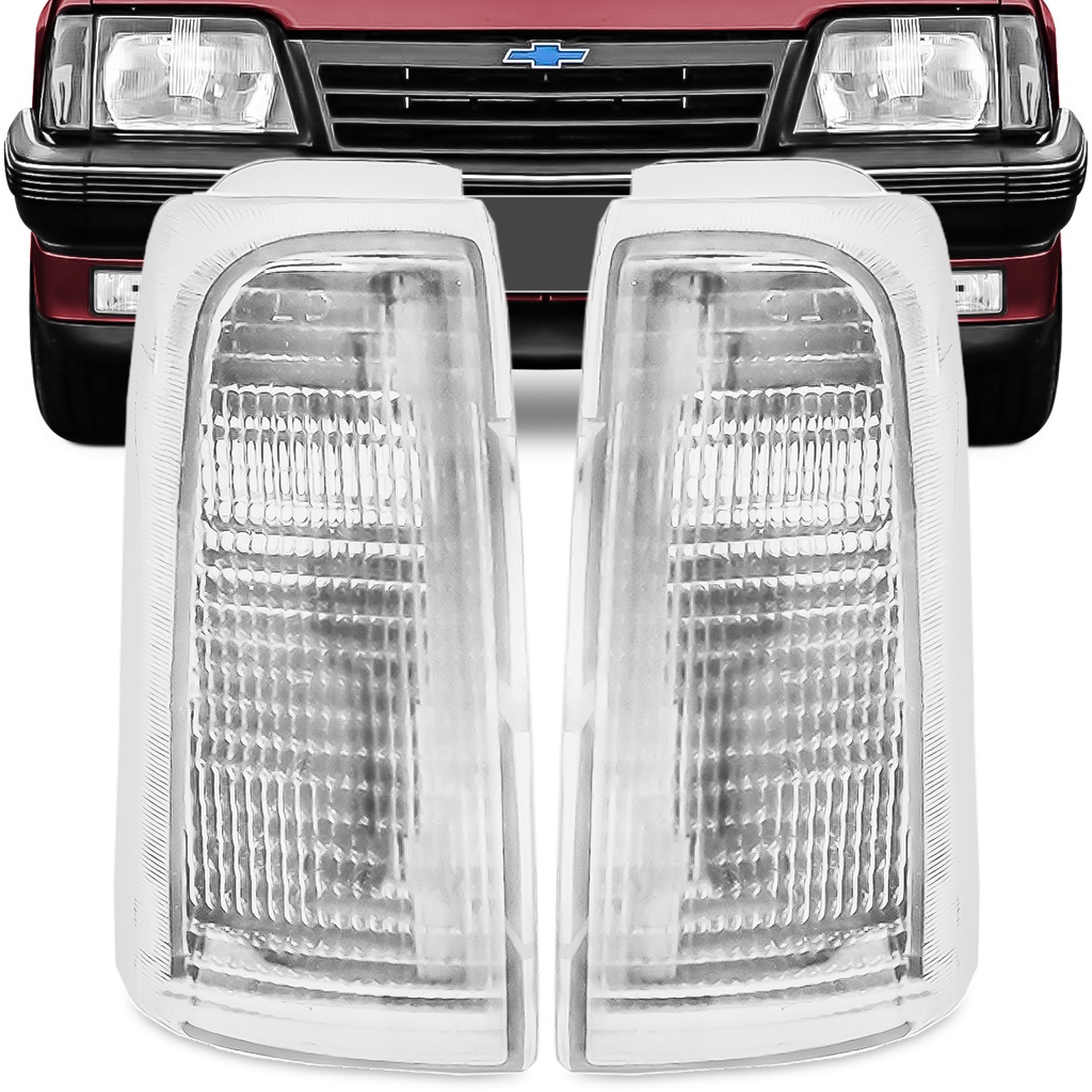 Par Lanterna Dianteira Monza 88 89 90 Pisca Seta Cristal