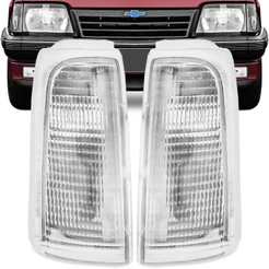 Par Lanterna Dianteira Monza 88 89 90 Pisca Seta Cristal