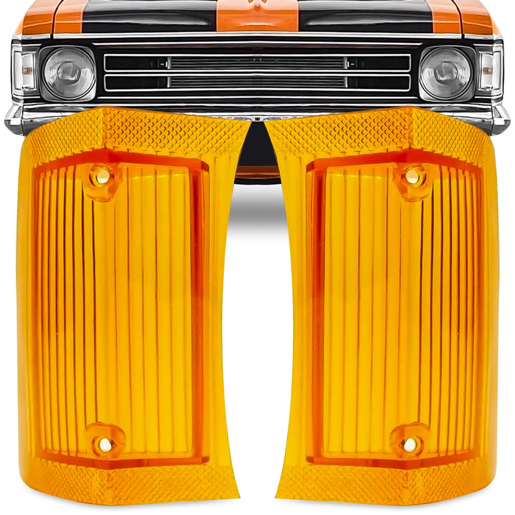 Par Lente Dianteira Opala 1973 1974 Pisca Ambar
