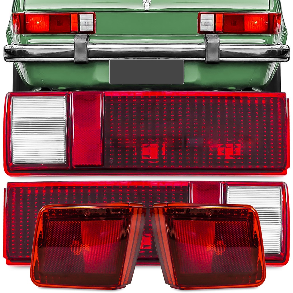Kit Lanterna Traseira Chevette Hatch 1980 1981 1982 Canto Tampa Rubi