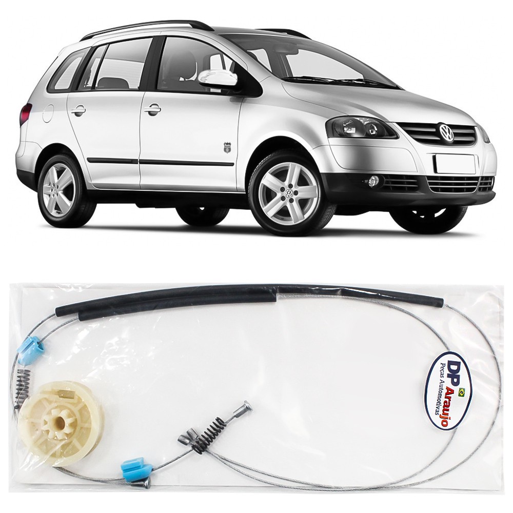 Kit Reparo Maquina Vidro Eletrico Spacefox 2002 03 04 05 06 07 08 09 10 11 12 13 14 15 2016 Cabo Traseira