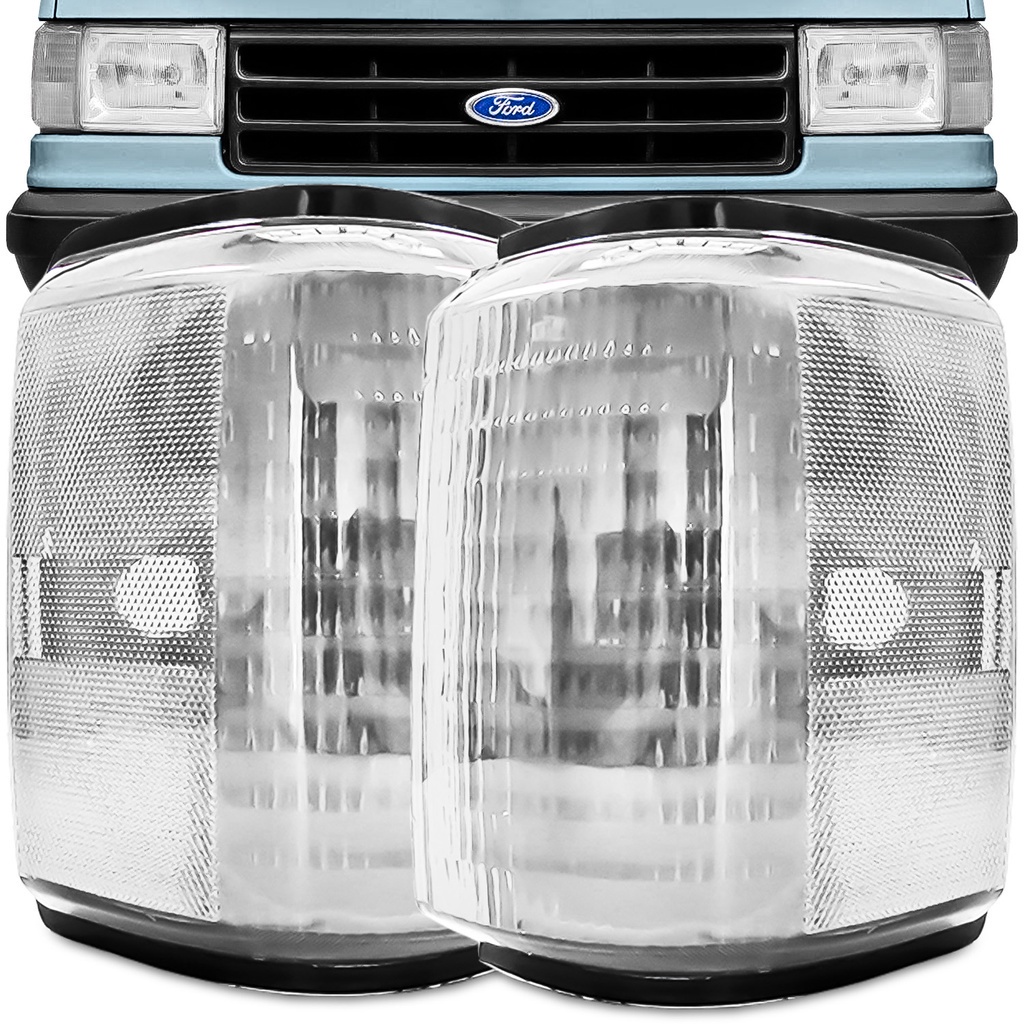 Par Lanterna Dianteira F1000 F-1000 F-4000 1993 A 1997 Pisca Seta Cristal