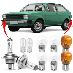 Kit Lampada Para Farol e Lanterna Traseira Gol Bx GT 1980 1981 1982 1983 1984 1985 1986 Comum Halogena Jogo