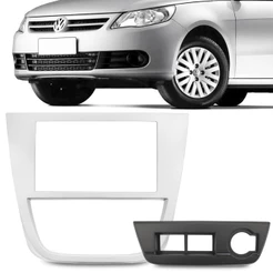 Moldura Central Multimídia 2din Gol Saveiro Voyage G5 7 Polegadas Preta