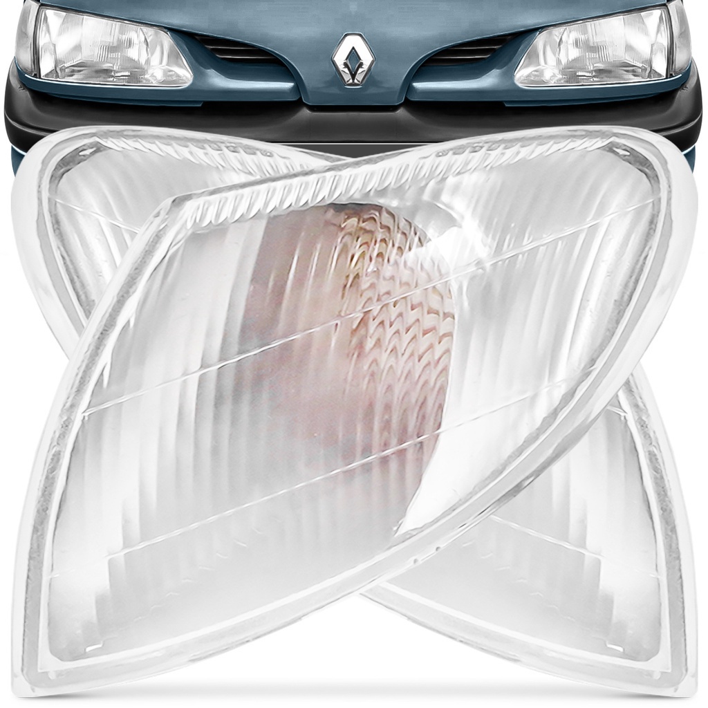 Par Lanterna Dianteira Megane 1996 A 1999 Scenic 1998 1999 2000 Pisca Seta Cristal