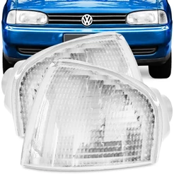 Par Lanterna Dianteira Gol Bola G2 95 96 97 98 99 Cristal Modelo Cibie Pisca