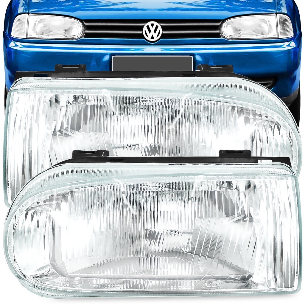Farol Gol Saveiro Parati Bola 1995 1996 1997 1998 1999 G2 Lente de Vidro
