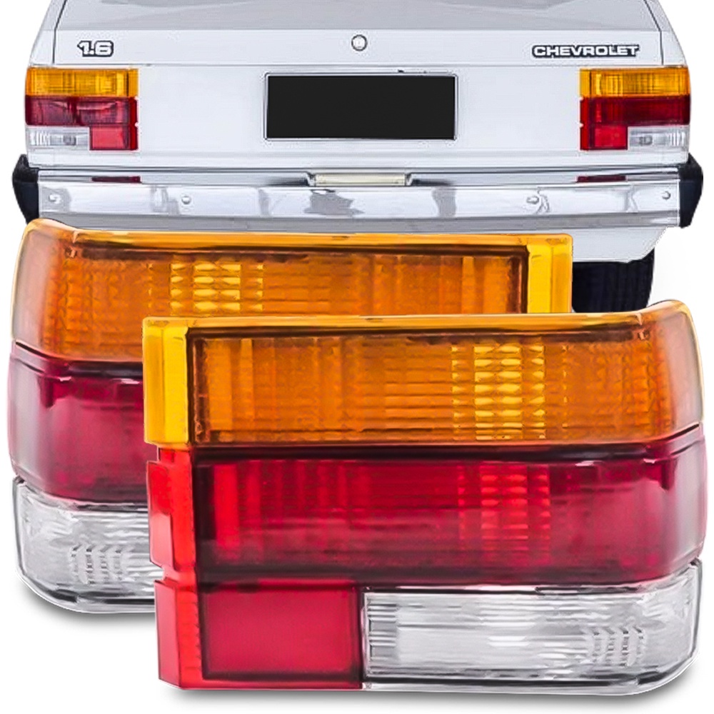 Lanterna Traseira Chevette 1983 84 85 1986 Tricolor