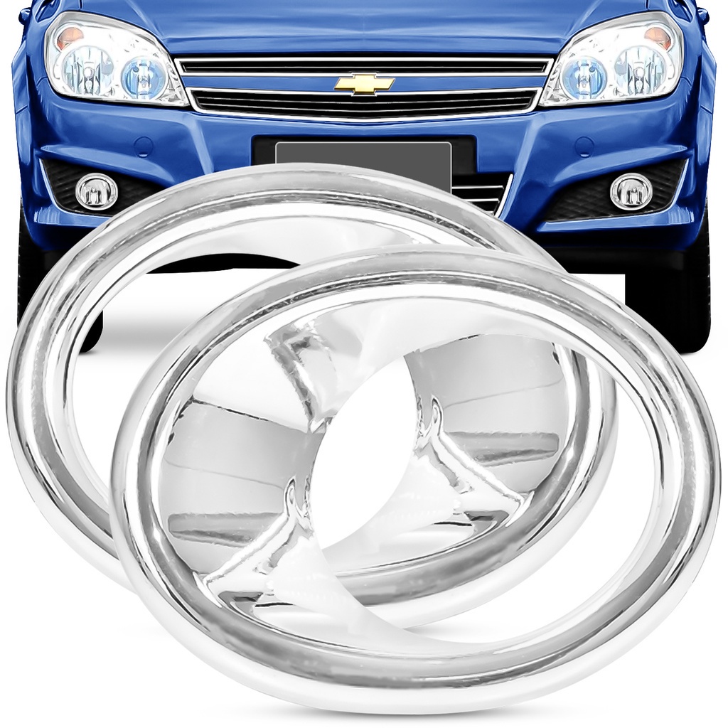 2 Aro Farol Milha Vectra Gt Gtx 2009 2010 2011 Moldura Par