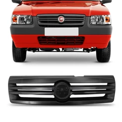 Grade Frontal Uno 2006 07 08 09 10 11 12 13 2014 Mille Fire Com Filete Preto