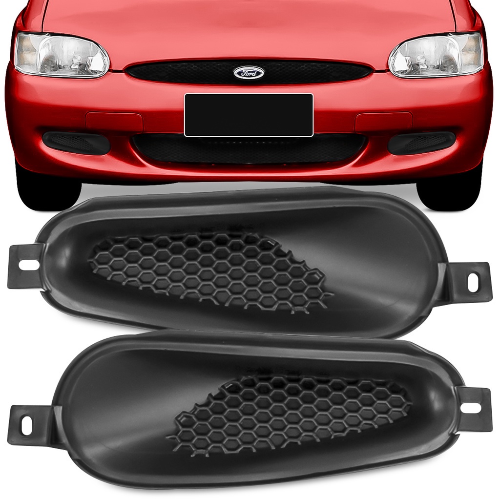 Grade Farol Milha Sem Furo Escort Zetec Sw 1997 A 2002 Preta