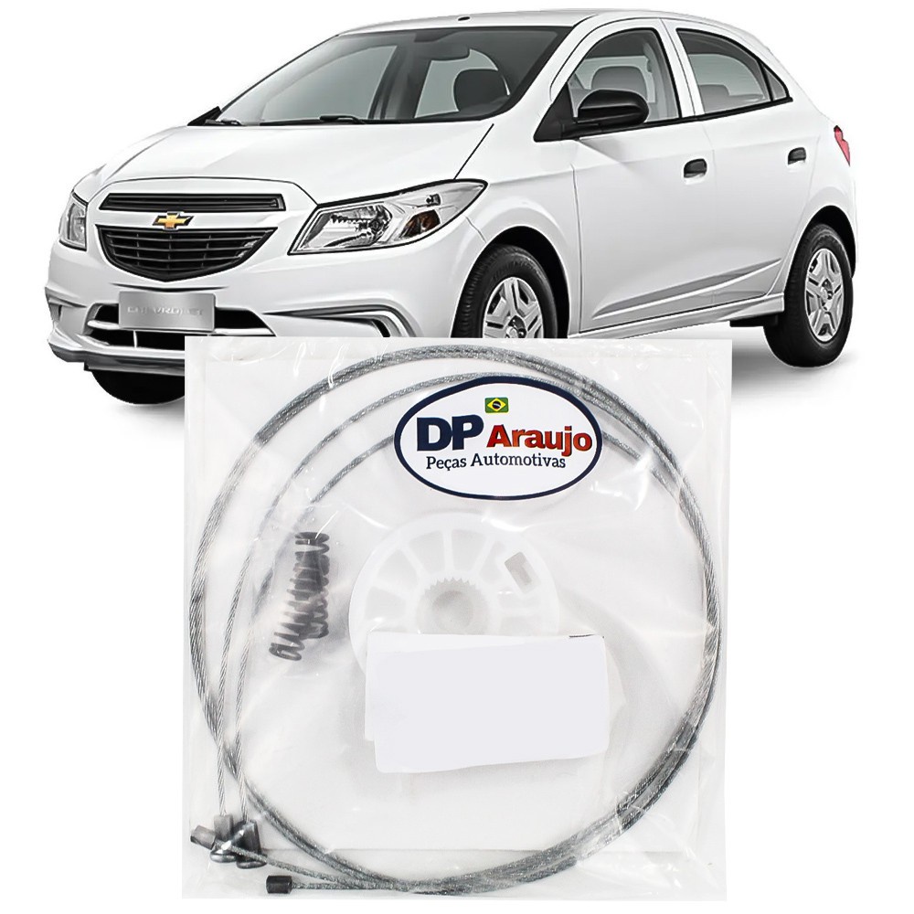 Kit Reparo Maquina Vidro Eletrico Onix 2013 2014 2015 2016 Cabo Dianteiro