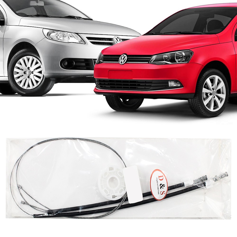 Kit Reparo Maquina Vidro Eletrico Saveiro G5 G6 2008 09 10 11 12 13 14 15 2016 Cabo Plascar