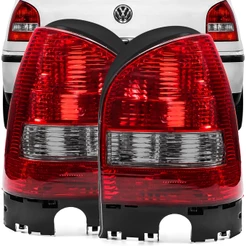 Lanterna Traseira Gol G3 1999 A 2005 Aba Preta Ré Fume