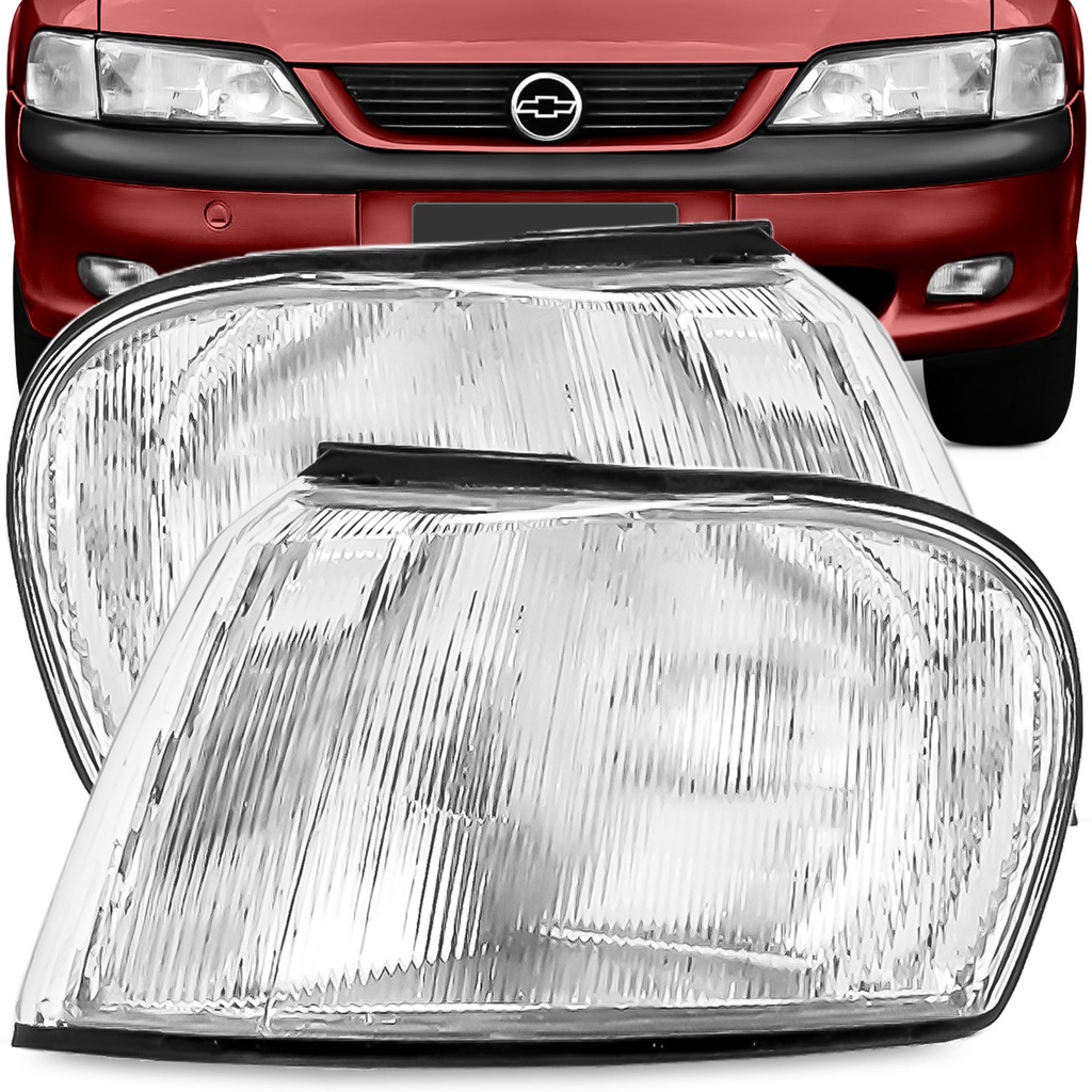 Par Lanterna Dianteira Vectra 96 97 98 99 Pisca Seta Cristal