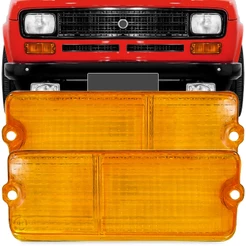 Par Lente Lanterna Dianteira Fiat 147 1976 A 1979 Ambar