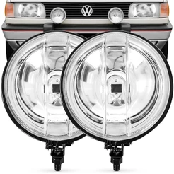 Par Farol Auxiliar Milha Gol Gt Gti Gts Lente Vidro Redondo
